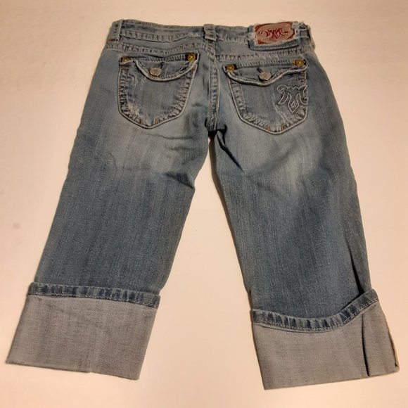 MEK Denim Women's Cuffed Capri Jeans Size 25 - Picture 3 of 8